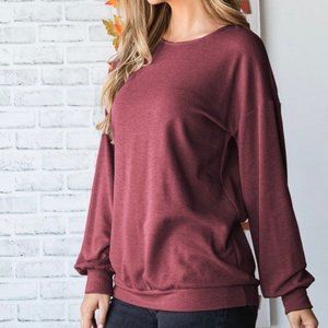 Heimish 3XL Burgundy Top~Brand New With Tags!